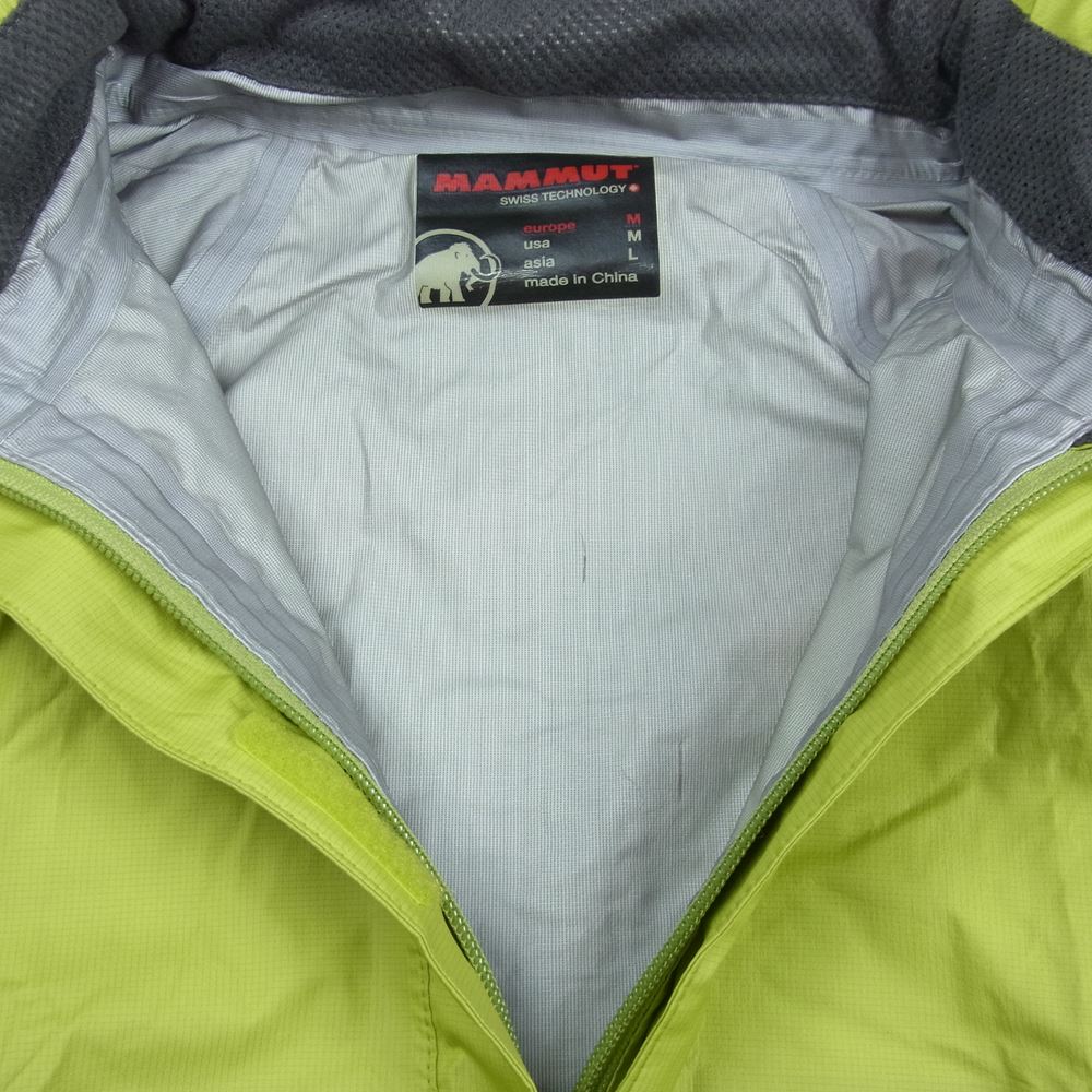 Mammut マムート 1010-12740 CLIMATE Light Rain-Suit womens GORE-TEX ライメイトライトレインスーツ セットアップ グレー系 グリーン系 L【中古】