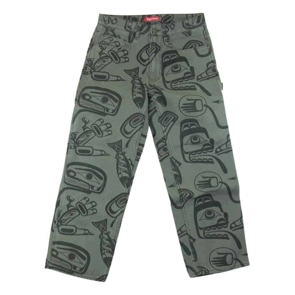 Supreme シュプリーム 19AW PAINTER PANTS ペインターパンツ グレー系 30【中古】