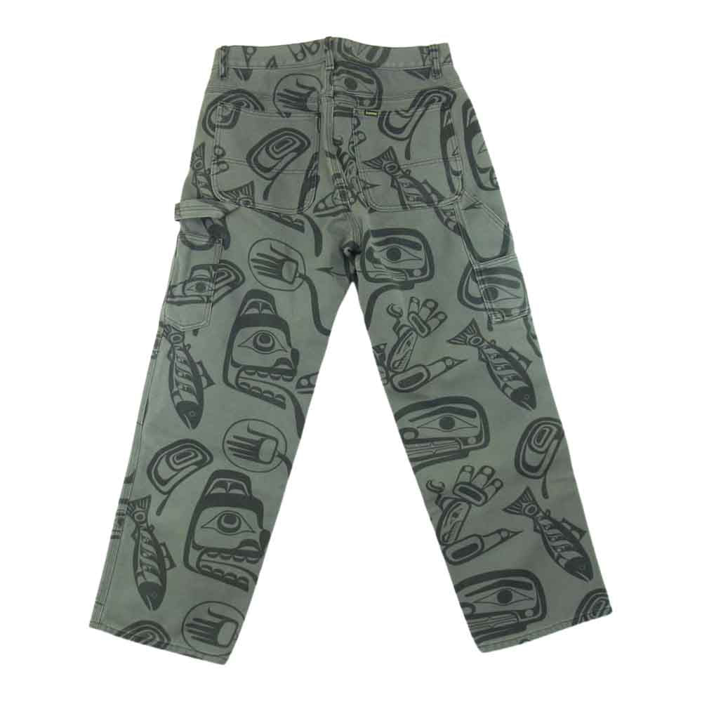 Supreme シュプリーム 19AW PAINTER PANTS ペインターパンツ グレー系 30【中古】