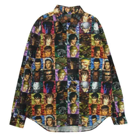Supreme シュプリーム 22AW Yohji Yamamoto TEKKEN Shirt ヨウジヤマモト 鉄拳 総柄 マルチカラー シャツ マルチカラー系 M【新古品】【未使用】【中古】