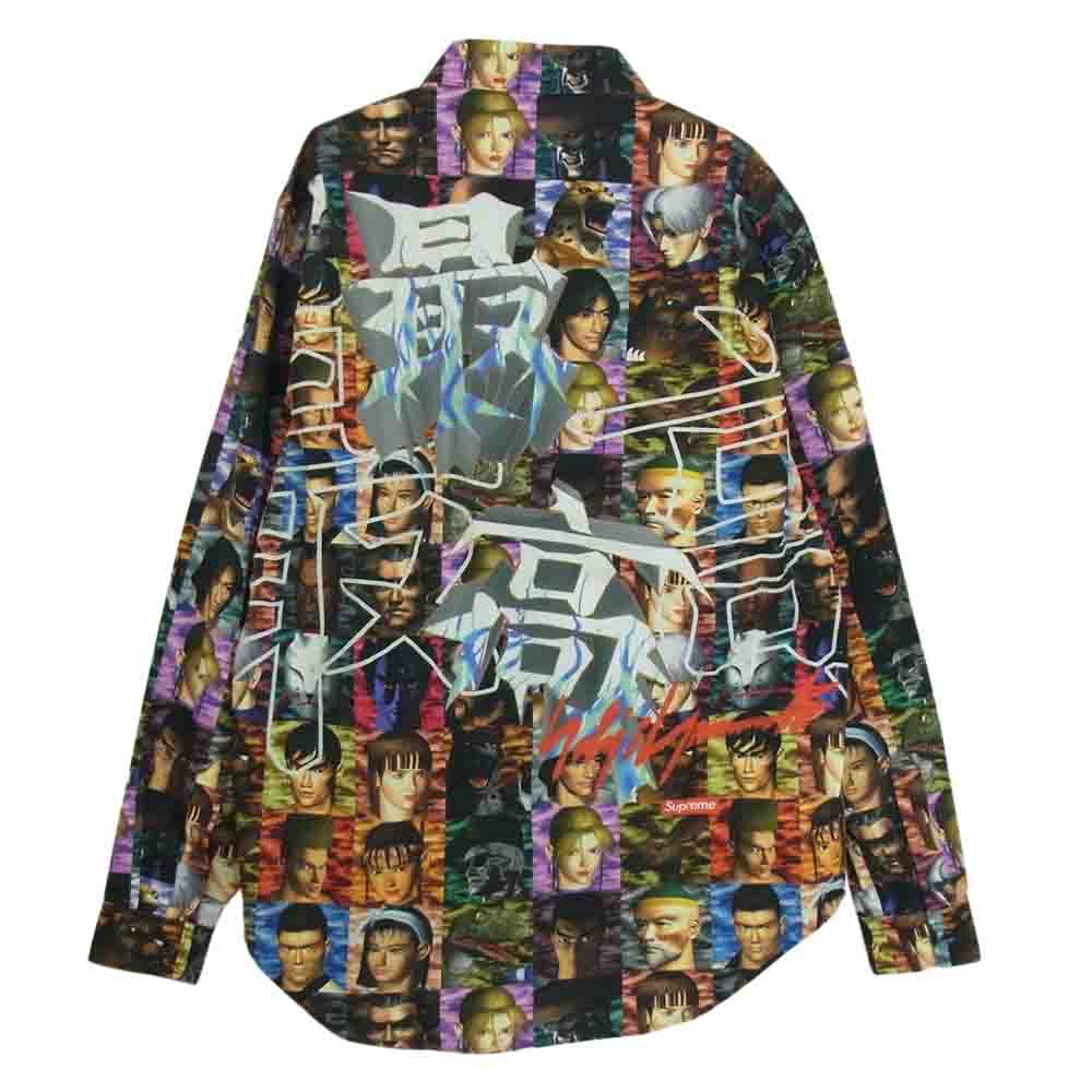 Supreme シュプリーム 22AW Yohji Yamamoto TEKKEN Shirt ヨウジヤマモト 鉄拳 総柄 マルチカラー シャツ マルチカラー系 M【新古品】【未使用】【中古】