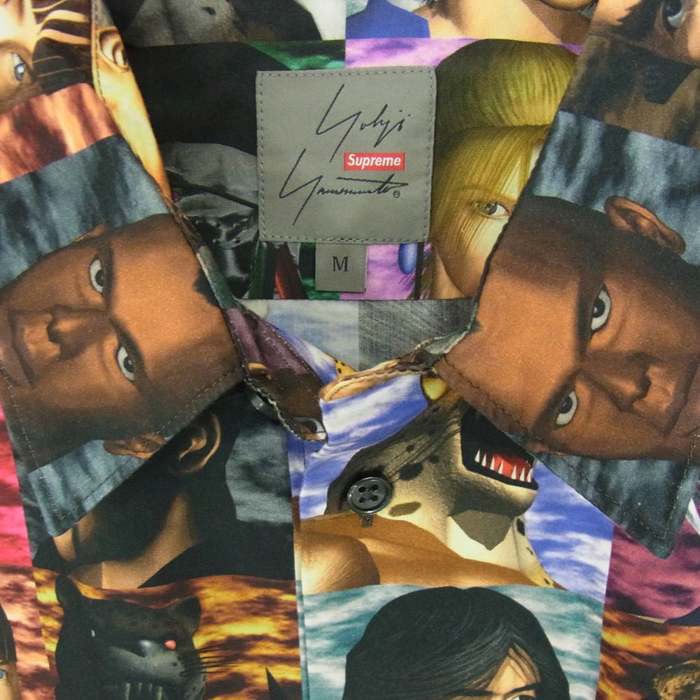 Supreme シュプリーム 22AW Yohji Yamamoto TEKKEN Shirt ヨウジヤマモト 鉄拳 総柄 マルチカラー シャツ マルチカラー系 M【新古品】【未使用】【中古】