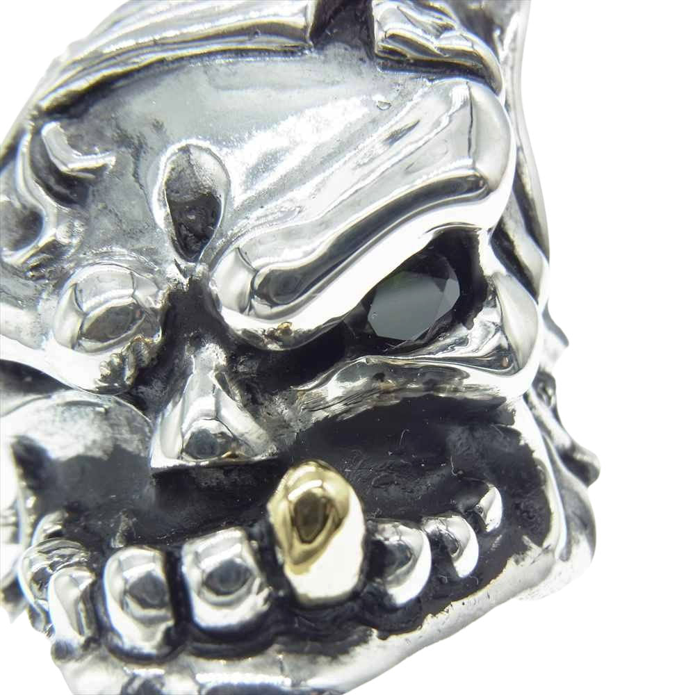 STARLIN GEAR スターリンギア ギャランティ付属 2017ハロウィン限定 ゴブリン リング w/22Kゴールドトゥース グリーントルマリン シルバー系【中古】