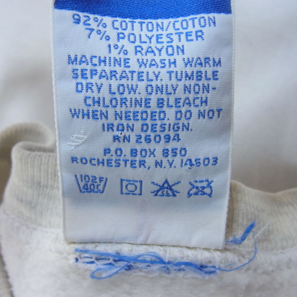 Champion チャンピオン 90s ロゴ刺繍 前V スウェット グレー系 L【中古】