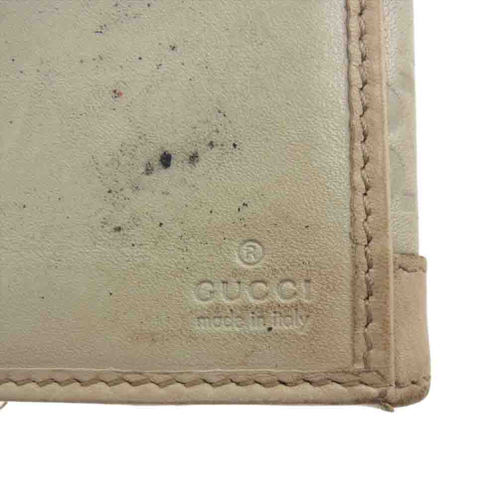 GUCCI グッチ 146199 グッチシマ 長財布 ウォレット アイボリー系【中古】