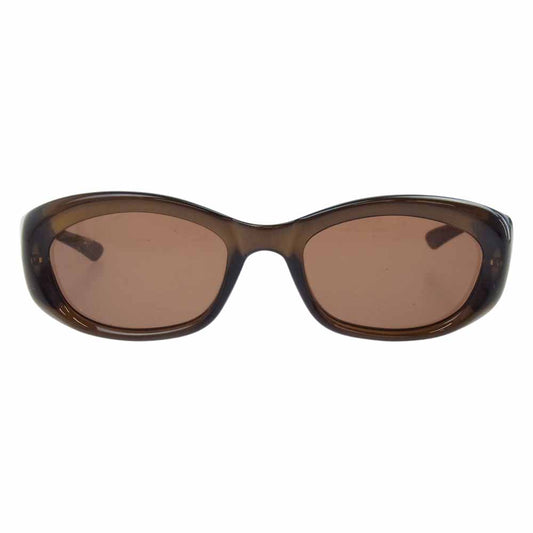 GUCCI グッチ GG2432 オーバル アイウェア サングラス ダークブラウン系【中古】