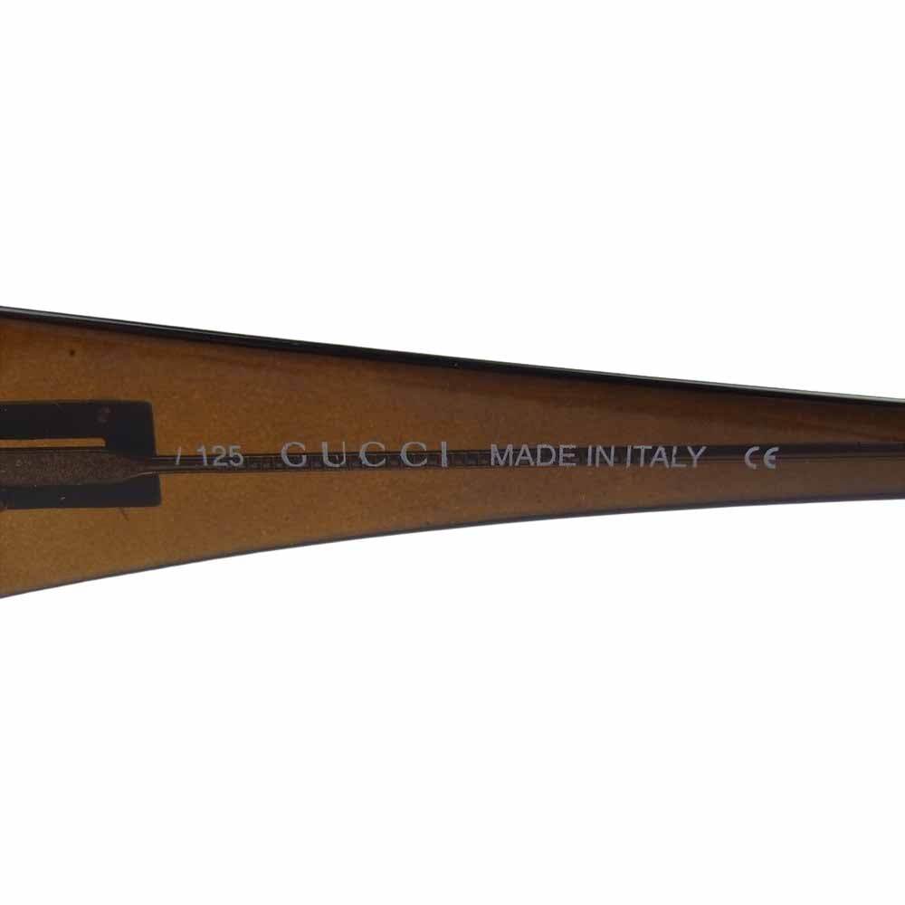 GUCCI グッチ GG2432 オーバル アイウェア サングラス ダークブラウン系【中古】