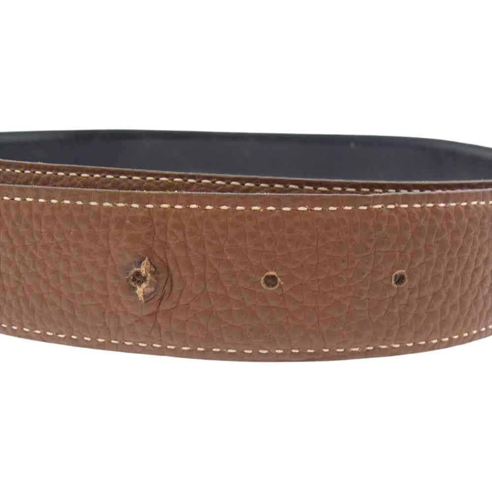 HERMES エルメス コンスタンス レザー ベルト □H刻印  ライトブラウン系【中古】