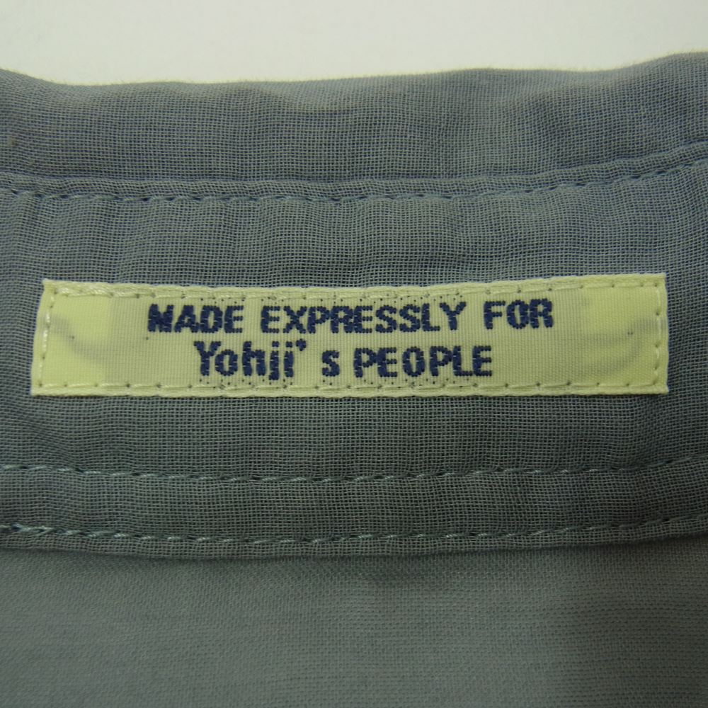 Yohji Yamamoto ヨウジヤマモト REGULATION レギュレーション FM-B55-008 ワイド クロップド シアー シャツ  グレー系 2【中古】