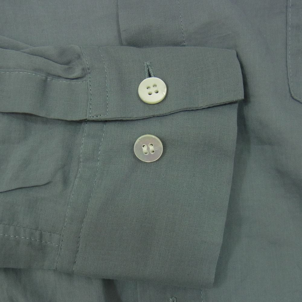 Yohji Yamamoto ヨウジヤマモト REGULATION レギュレーション FM-B55-008 ワイド クロップド シアー シャツ  グレー系 2【中古】