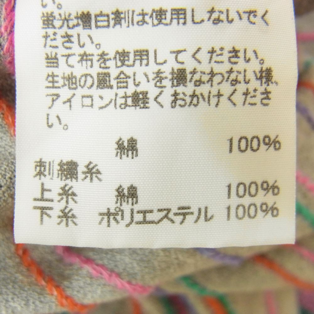 ISSEY MIYAKE イッセイミヤケ Haat ハート コットン ワンピース マルチカラー ボーダー グレー系 2【中古】