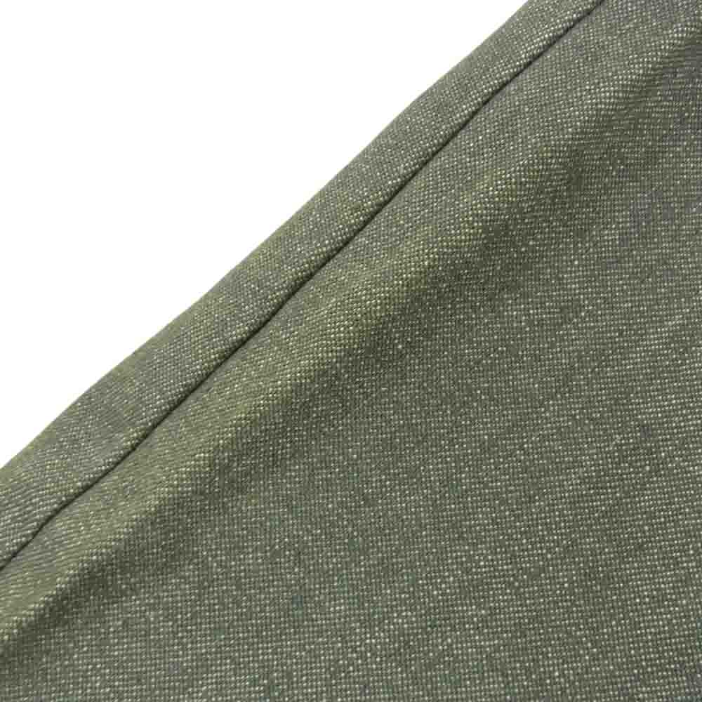 CHANEL シャネル ココボタン 01P コットン デニムパンツ 裾メッシュ ウエストサイドジップ グレー系 40【中古】