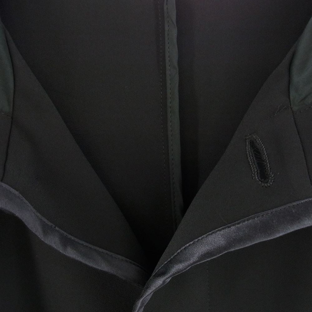 UNDERCOVER アンダーカバー シルク × ポリエステル コート hooded long coat  フーデッド ロングコート ジャケット ブラック系 2【中古】