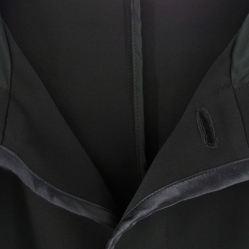 UNDERCOVER アンダーカバー シルク × ポリエステル コート hooded long coat  フーデッド ロングコート ジャケット ブラック系 2【中古】