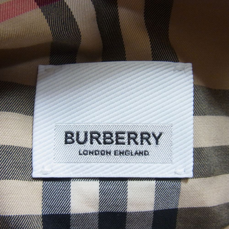 BURBERRY バーバリー 8024585 コットン ノヴァチェック ベルト シャツ ワンピース IT40 ベージュ系 UK8【中古】