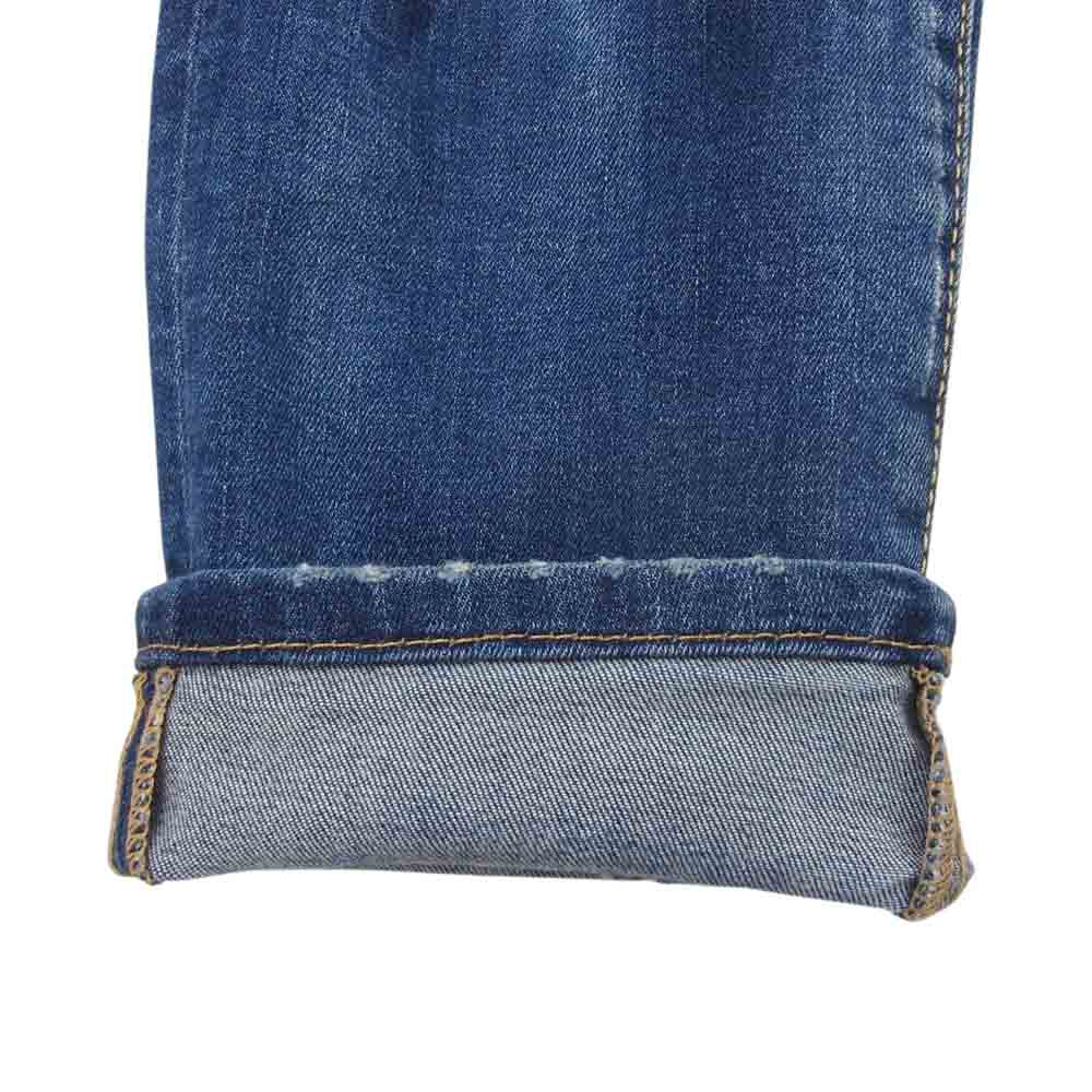 DSQUARED2 ディースクエアード F3-452 ストレッチ ダメージデニム リペア加工 インディゴブルー系 34【中古】