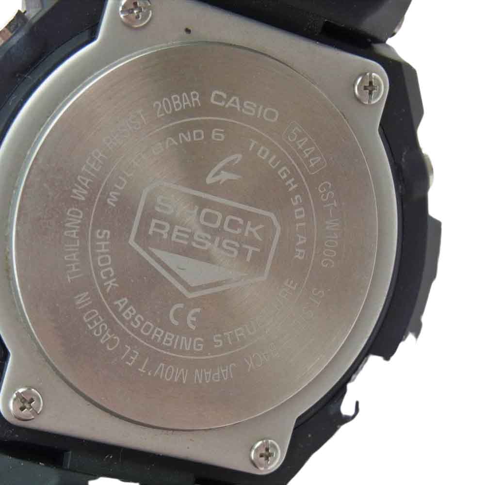 CASIO G-SHOCK カシオ ジーショック GST-W100G-1BJF G-STEEL 電波 ソーラー 時計 ブラック系【中古】