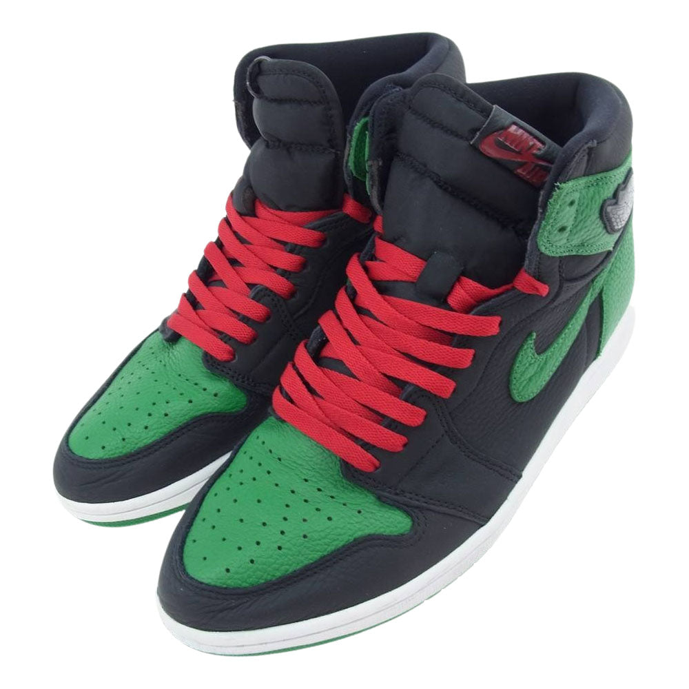 NIKE ナイキ 555088-030 AIR JORDAN 1 RETRO HIGH OG PINE GREEN エア ジョーダン レトロ ハイ オリジナル スニーカー グリーン系 29cm【中古】