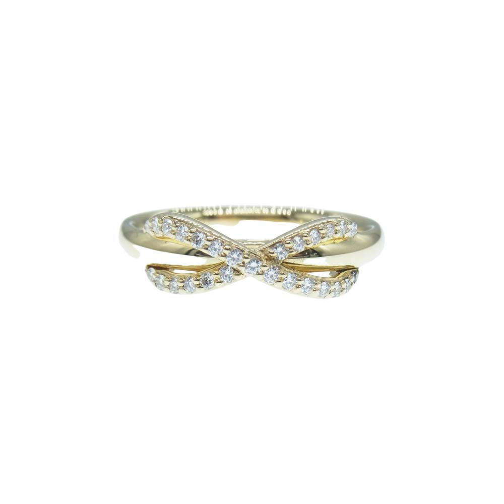 TIFFANY&Co. ティファニー 【新品仕上げ済】K18 インフィニティ ダイヤ リング ゴールド系【極上美品】【中古】
