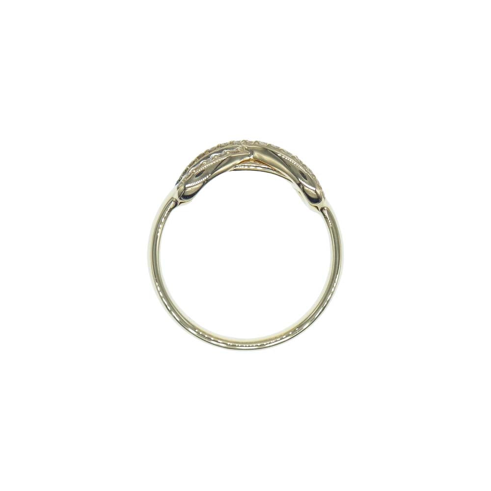 TIFFANY&Co. ティファニー 【新品仕上げ済】K18 インフィニティ ダイヤ リング ゴールド系【極上美品】【中古】