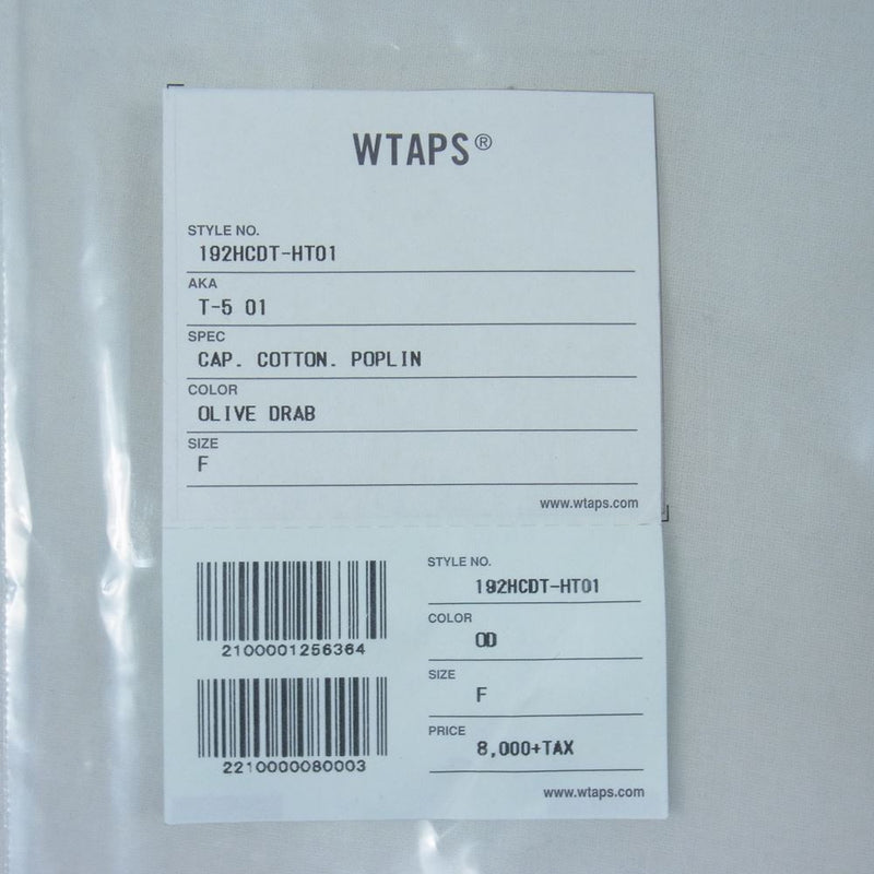 19aw WTAPS T-5 02/CAP.WOPO.MELTON