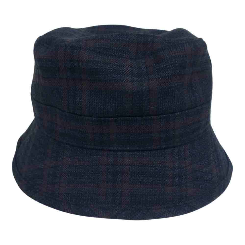WTAPS ダブルタップス 20AW 202HCDT-HT-14 BUCKET HAT チェック バケット ハット ネイビー系 XL【美品】【中古】