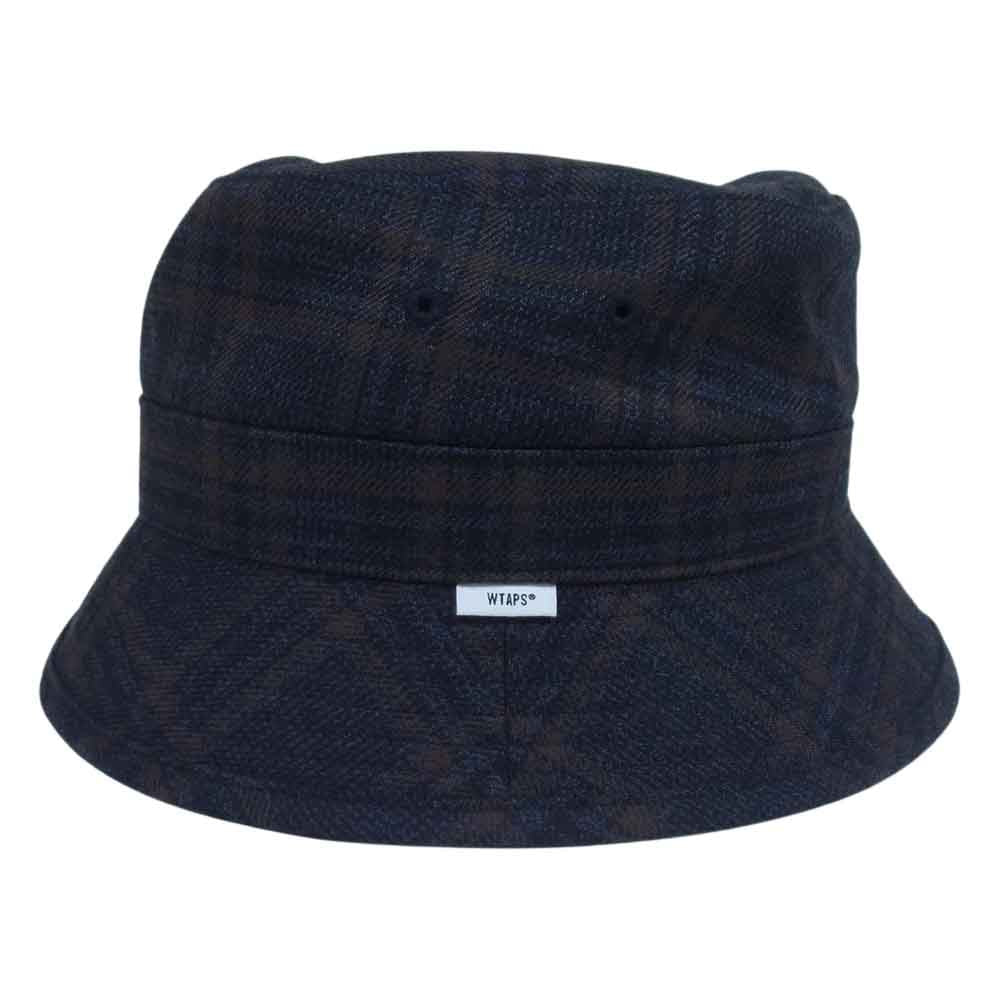 WTAPS ダブルタップス 20AW 202HCDT-HT-14 BUCKET HAT チェック バケット ハット ネイビー系 XL【美品】【中古】