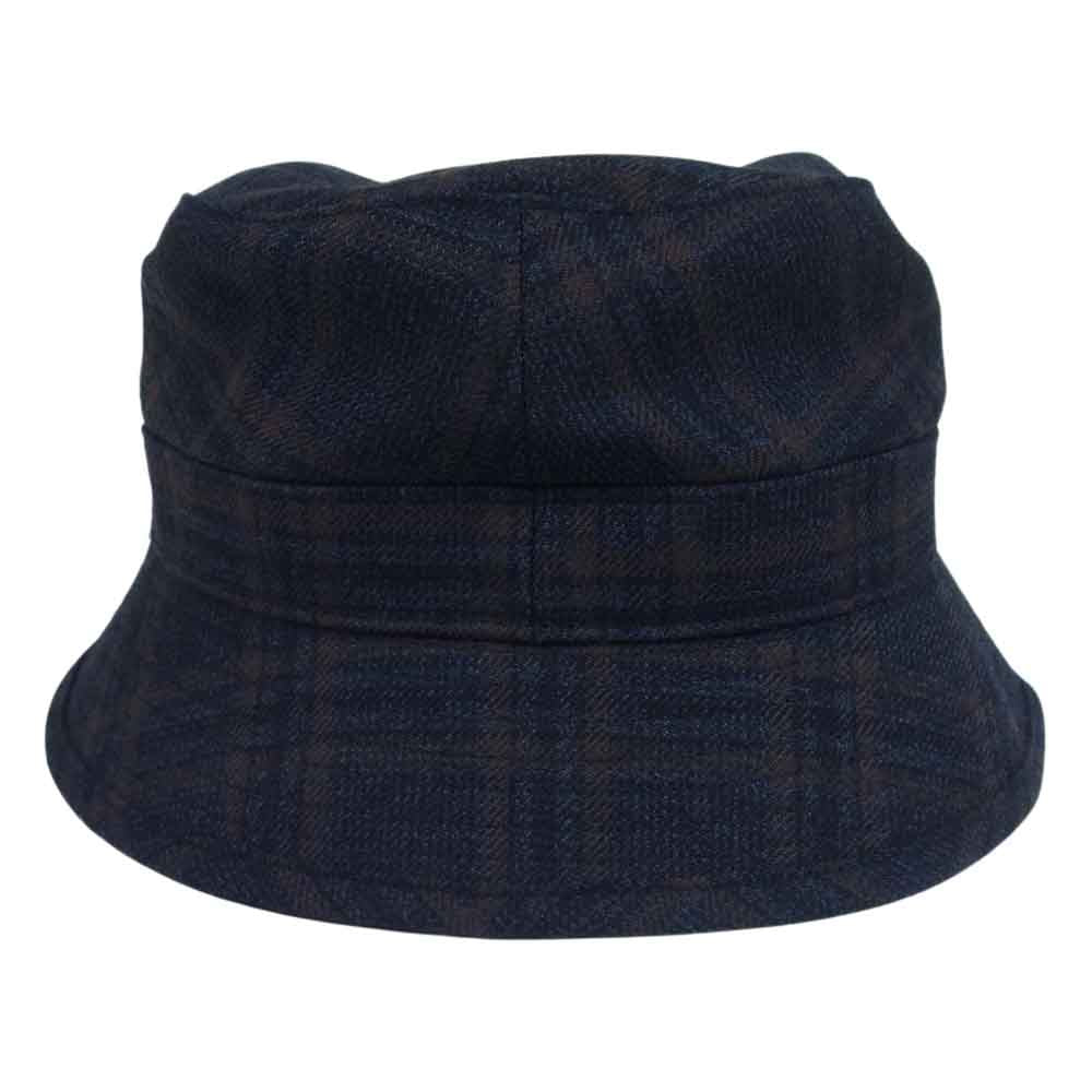WTAPS ダブルタップス 20AW 202HCDT-HT-14 BUCKET HAT チェック バケット ハット ネイビー系 XL【美品】【中古】