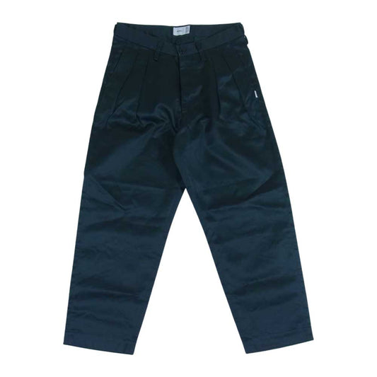 WTAPS ダブルタップス 21SS 211TQDT-PTM02 TUCK 02 タック トラウザーズ フランネル パンツ グリーン系 M【中古】