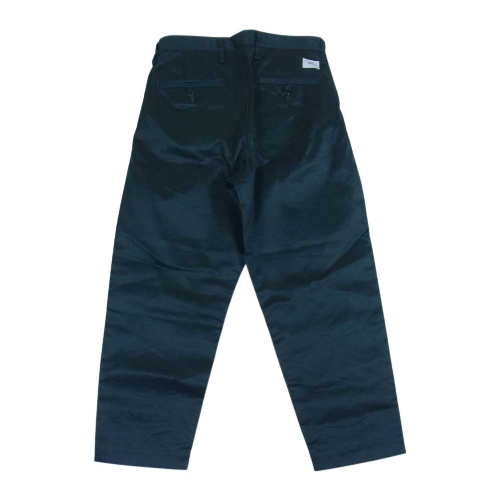 WTAPS ダブルタップス 21SS 211TQDT-PTM02 TUCK 02 タック トラウザーズ フランネル パンツ グリーン系 M【中古】