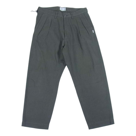 WTAPS ダブルタップス 21AW 212TQDT-PTM01 TUCK 01 タック トラウザーズ フランネル パンツ COYOTE BROWN M【中古】