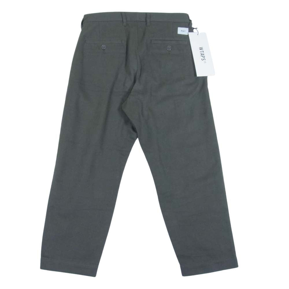 WTAPS ダブルタップス 21AW 212TQDT-PTM01 TUCK 01 タック トラウザーズ フランネル パンツ COYOTE BROWN M【中古】