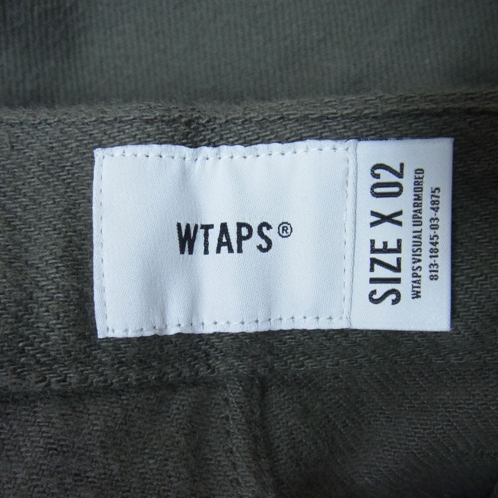 WTAPS ダブルタップス 21AW 212TQDT-PTM01 TUCK 01 タック トラウザーズ フランネル パンツ COYOTE BROWN M【中古】