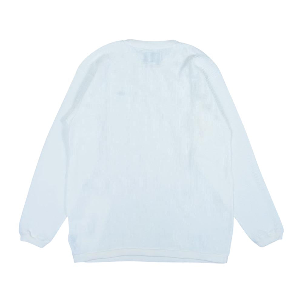WTAPS ダブルタップス 21SS 211ATDT-CSM28 WAFFLE LS COPO ワッフル ロゴ 長袖 Ｔシャツ ホワイト系 M【新古品】【未使用】【中古】