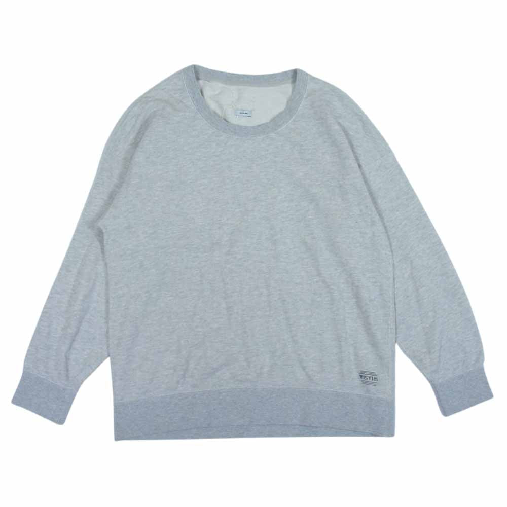 VISVIM ビズビム 17AW 0117205010030 17AW VNTG BASIC STENCIL JUMBOCREW ヴィンテージ ベーシック ステンシル ロゴ スウェット グレー系 2【中古】