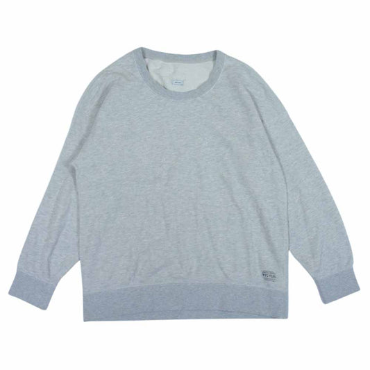 VISVIM ビズビム 17AW 0117205010030 17AW VNTG BASIC STENCIL JUMBOCREW ヴィンテージ ベーシック ステンシル ロゴ スウェット グレー系 2【中古】
