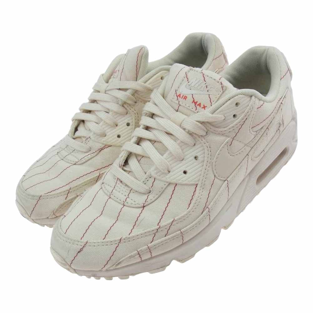 NIKE ナイキ CZ5593-100 AIR MAX 90 NRG NATURAL/NATURAL-WHITE-CHILE RED エアマックス90 スニーカー ホワイト系 レッド系 28.0cm【中古】