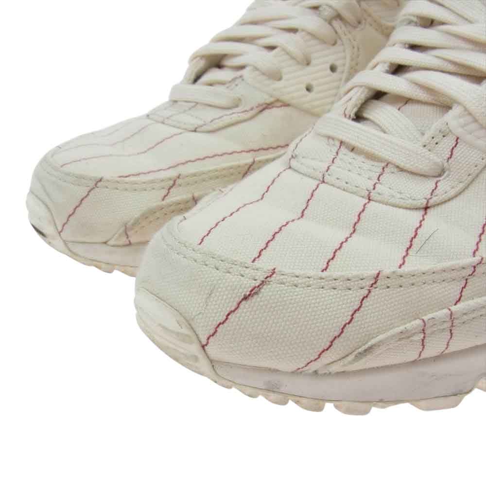 NIKE ナイキ CZ5593-100 AIR MAX 90 NRG NATURAL/NATURAL-WHITE-CHILE RED エアマックス90 スニーカー ホワイト系 レッド系 28.0cm【中古】