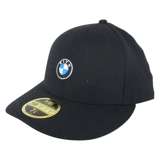 キス × BMW New Era ニューエラ Low Profile 59FIFTY Fitted Cap ロープロフィール フィッティド キャップ ブラック系 57.7cm【中古】