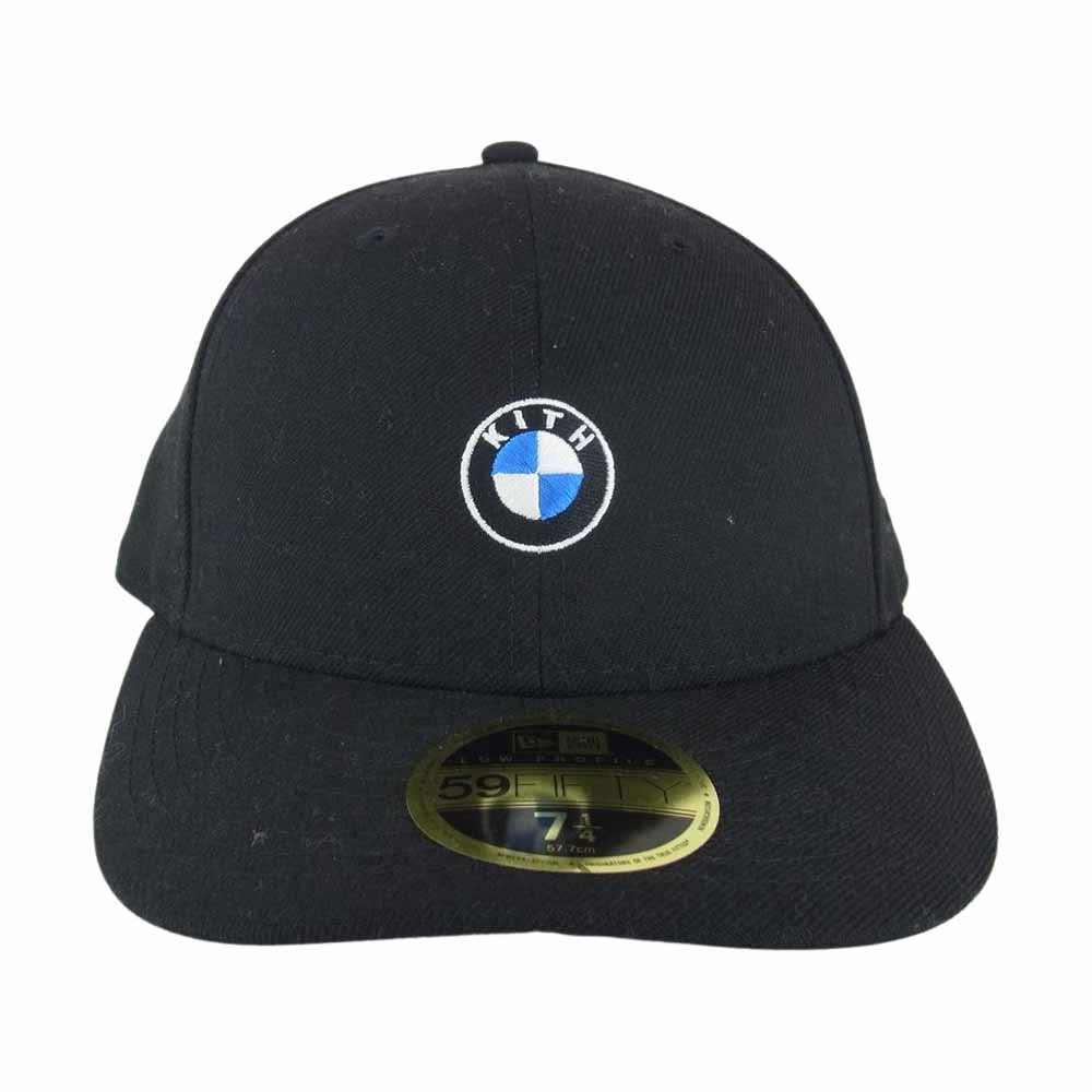 キス × BMW New Era ニューエラ Low Profile 59FIFTY Fitted Cap ロープロフィール フィッティド キャップ ブラック系 57.7cm【中古】