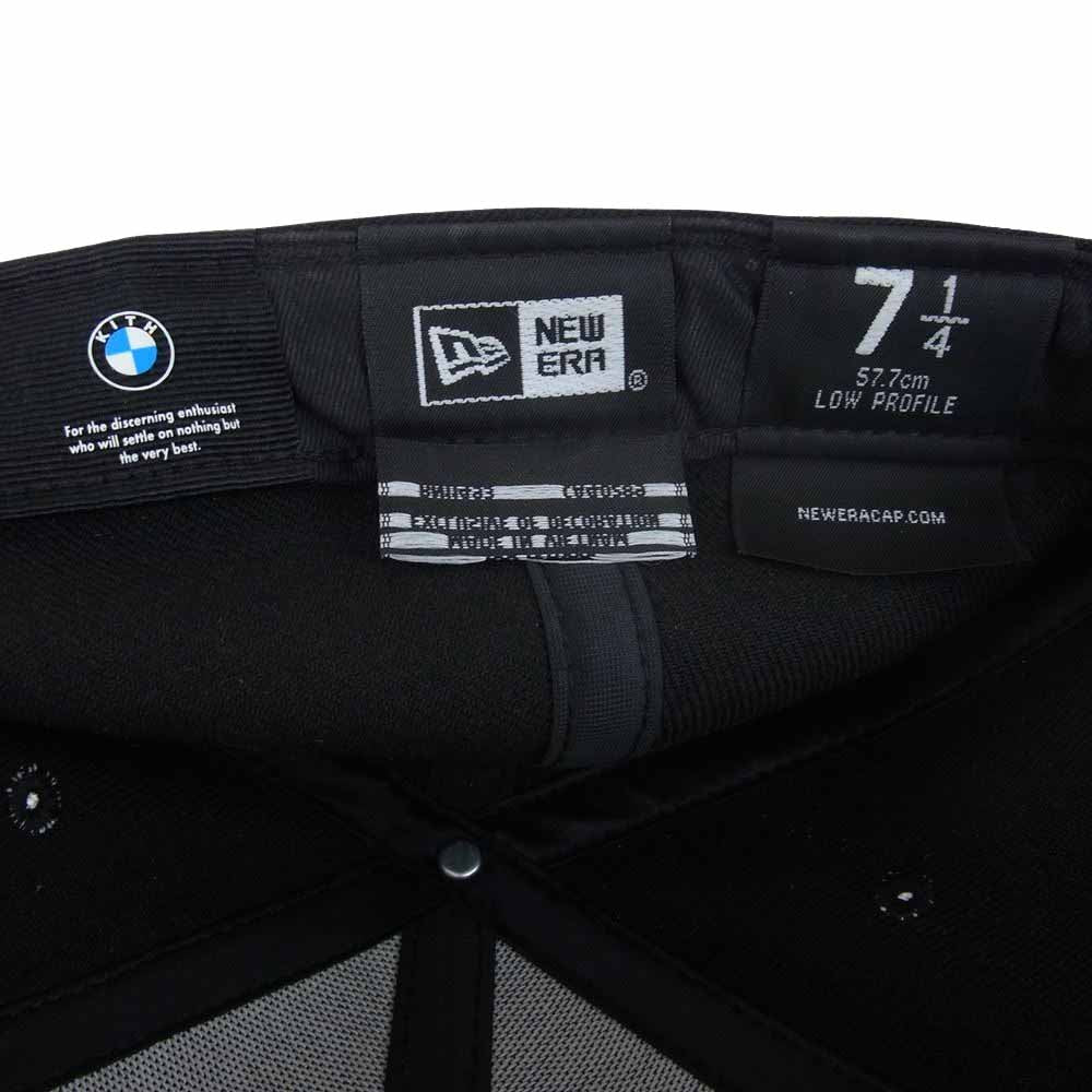 キス × BMW New Era ニューエラ Low Profile 59FIFTY Fitted Cap ロープロフィール フィッティド キャップ ブラック系 57.7cm【中古】