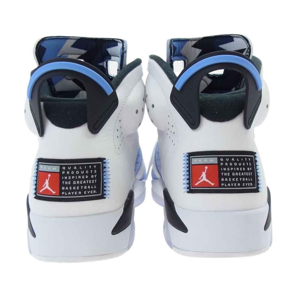 NIKE ナイキ CT8529-410 AIR JORDAN 6 UNC UNIVERSITY BLUE エアジョーダン6 ユニバーシティブルー ホワイト系 ライトブルー系 27.5cm【中古】