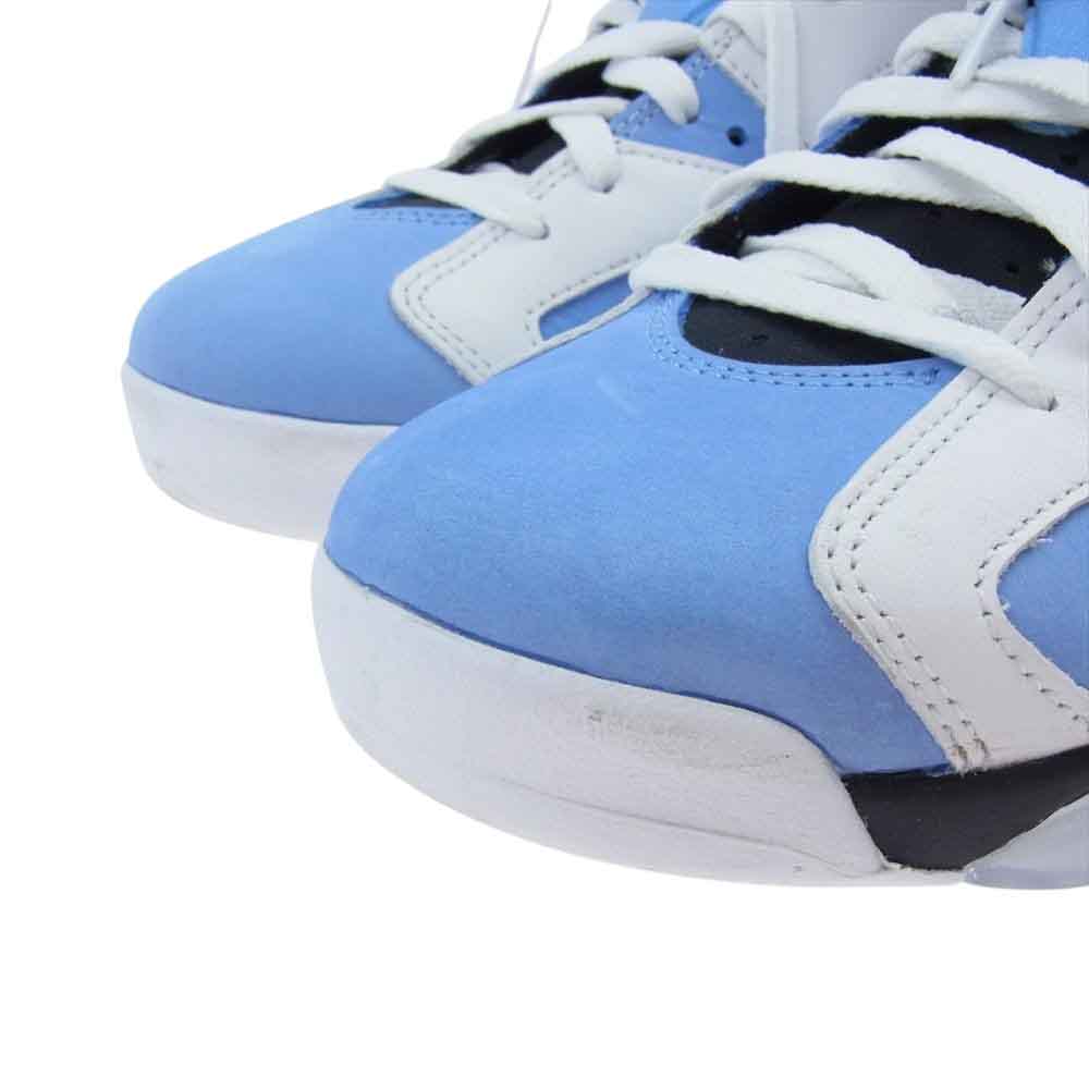 NIKE ナイキ CT8529-410 AIR JORDAN 6 UNC UNIVERSITY BLUE エアジョーダン6 ユニバーシティブルー ホワイト系 ライトブルー系 27.5cm【中古】