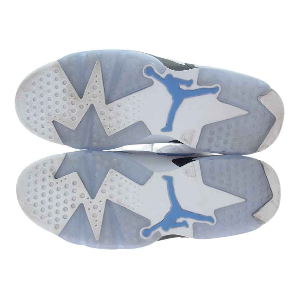 NIKE ナイキ CT8529-410 AIR JORDAN 6 UNC UNIVERSITY BLUE エアジョーダン6 ユニバーシティブルー ホワイト系 ライトブルー系 27.5cm【中古】