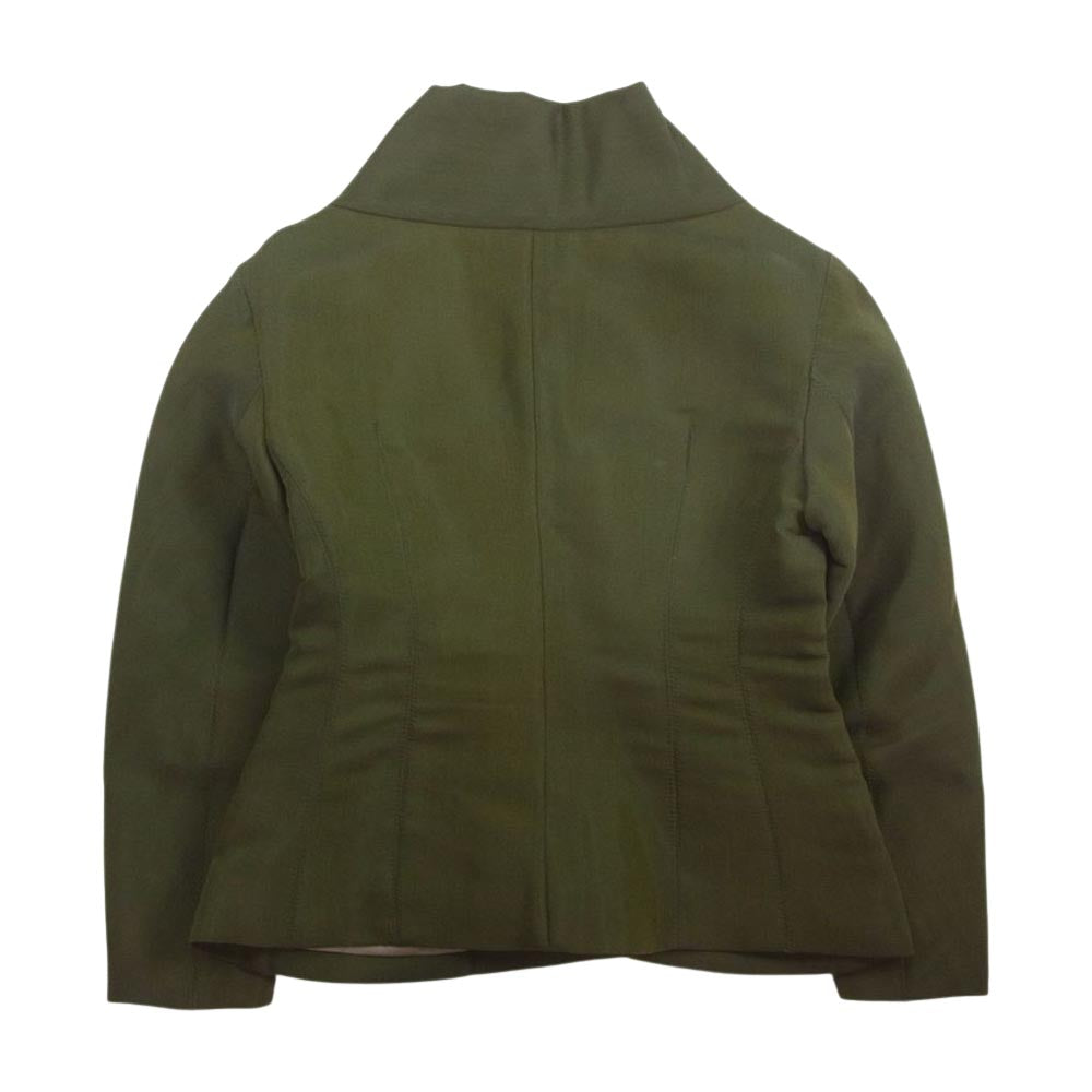 ISSEY MIYAKE イッセイミヤケ IM73-FD017 ウール 羽織り ジャケット カーキ系 M【中古】