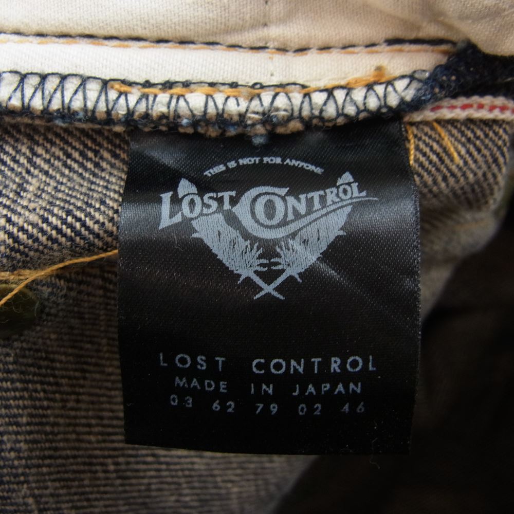 LOST CONTROL ロストコントロール デニム パンツ ネイビー系 ブラック系 30【中古】