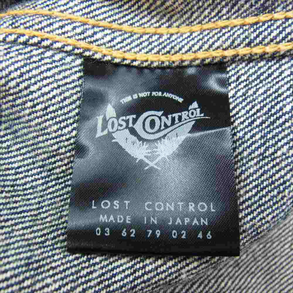 LOST CONTROL ロストコントロール デニム ジャケット   ネイビー系 ブラック系 3【中古】