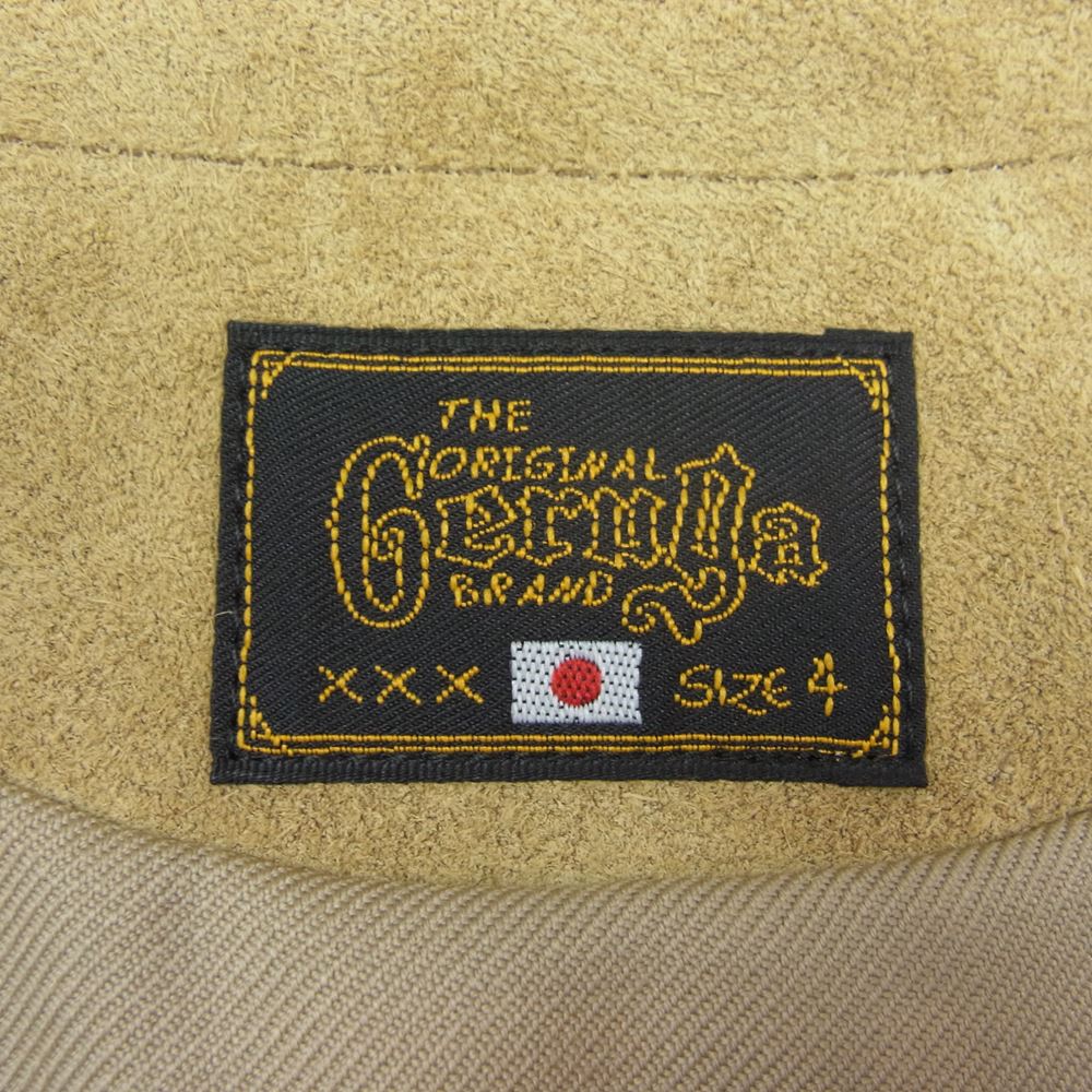 GERUGA ゲルガ  GR-V-06B  SUEADE LEATHER VEST レザー ベスト スウェード ステアハイド イエロー系 ベージュ系 4【中古】