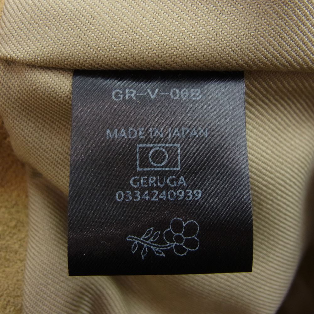 GERUGA ゲルガ  GR-V-06B  SUEADE LEATHER VEST レザー ベスト スウェード ステアハイド イエロー系 ベージュ系 4【中古】