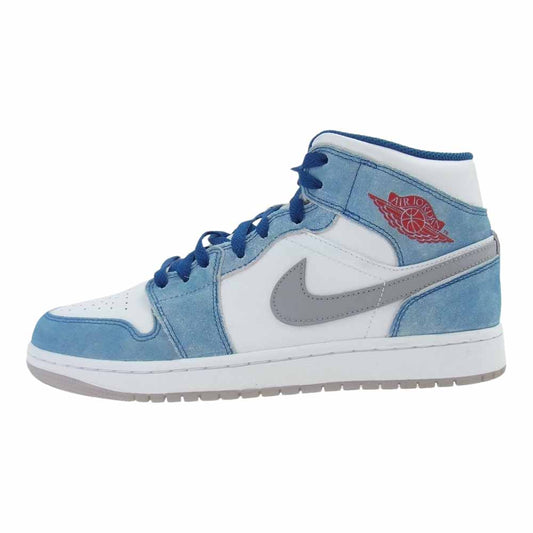NIKE ナイキ DN3706-401 Air Jordan 1 エアジョーダン Mid SE ミッド HYPER ROYAL スニーカー ブルー系 ホワイト系 US9(27.0cm)【美品】【中古】